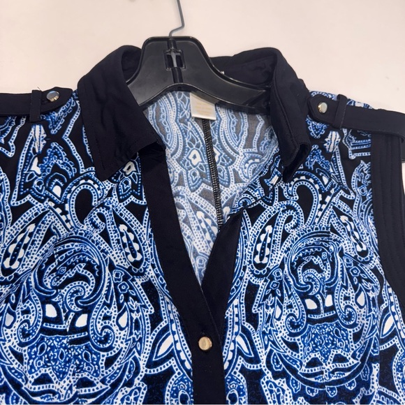 Cache Women’s Sleeveless Button Down collared Top Size L - Picture 9 of 9